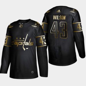 Herren Washington Capitals Eishockey Trikot Tom Wilson #43 2019  Golden Edition Schwarz Authentic Player